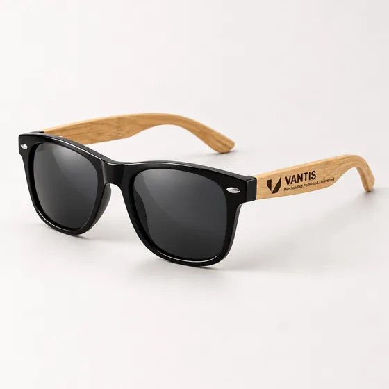 Sunglasses, branded with the Vantis logo