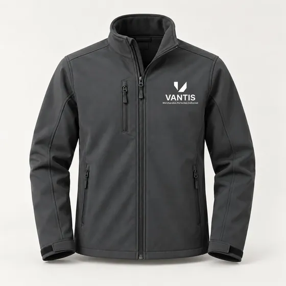 Softshell Jacket, branded with the Vantis logo