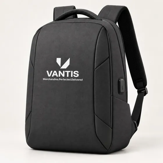 Anti-Theft Backpack, branded with the Vantis logo