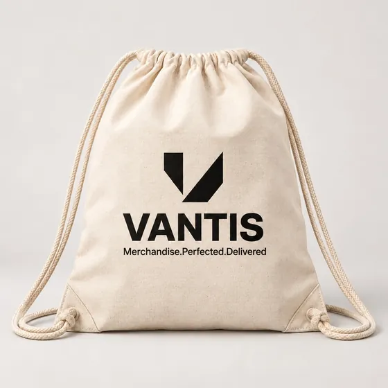 Cotton Drawstring, branded with the Vantis logo