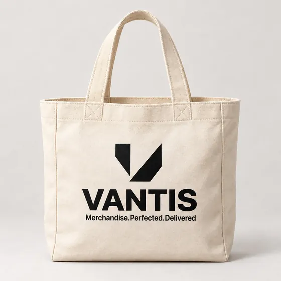 Canvas Tote, branded with the Vantis logo