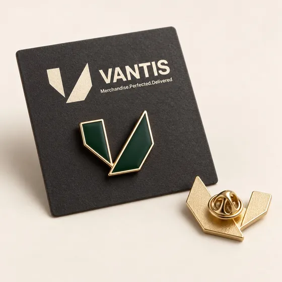 Signature Enamel Pin, branded with the Vantis logo