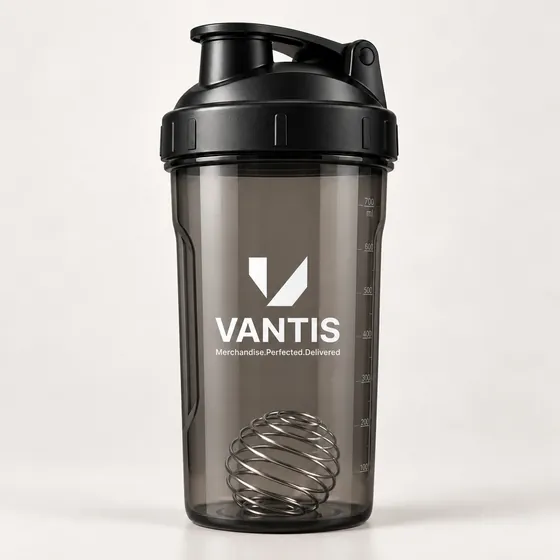 Shaker Bottle, branded with the Vantis logo