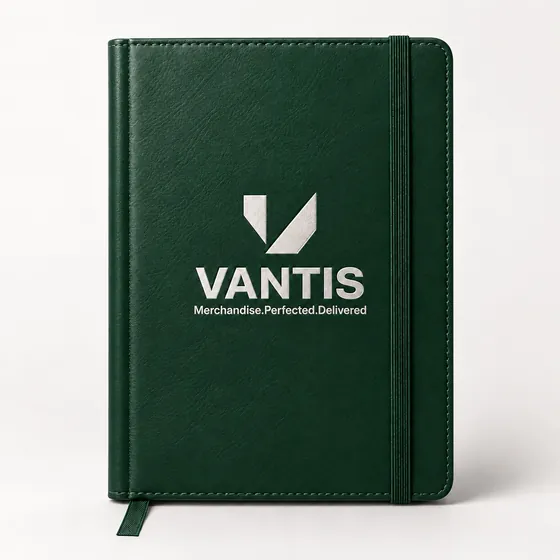 A5 Classic Notebook, branded with the Vantis logo