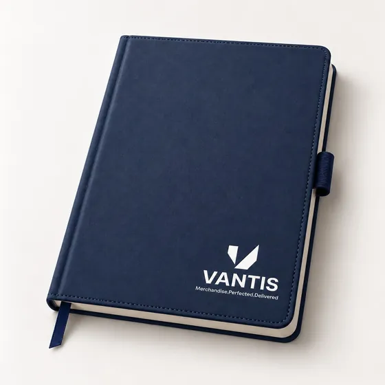 Pen Loop Notebook, branded with the Vantis logo