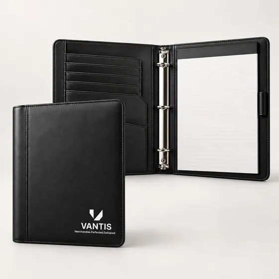 Conference Padfolio, branded with the Vantis logo