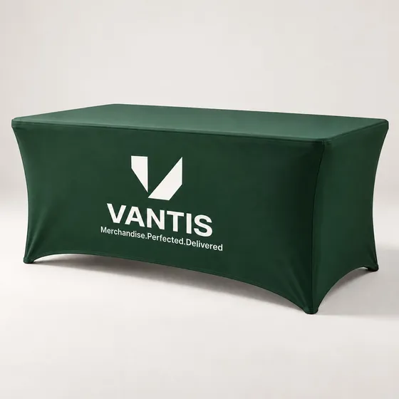 Table Cover, branded with the Vantis logo