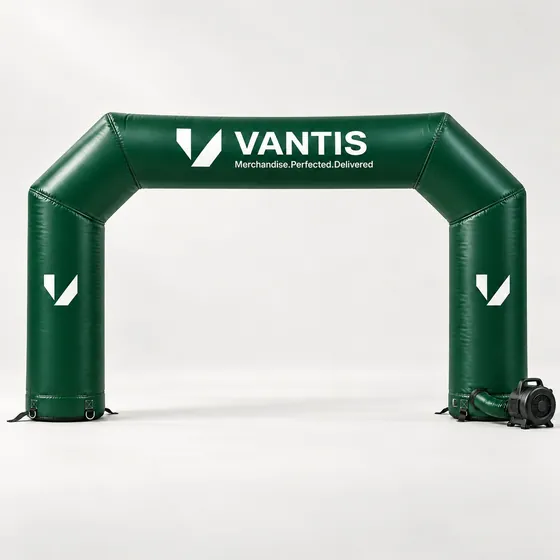 Inflatable Arch, branded with the Vantis logo