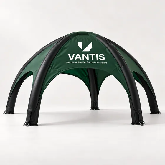 Inflatable Tent, branded with the Vantis logo