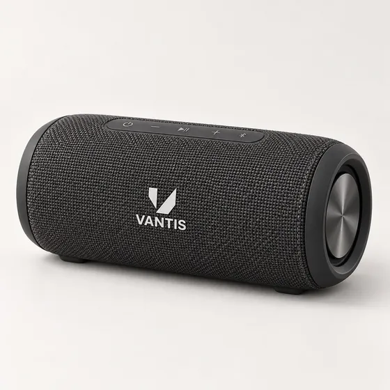 Fabric Speaker, branded with the Vantis logo