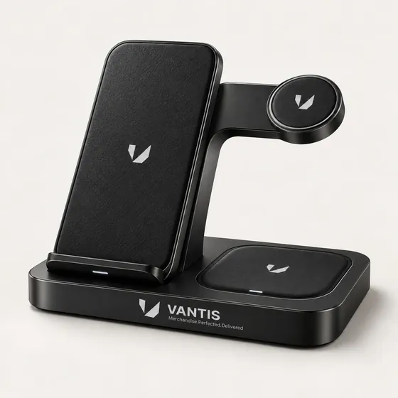 3-in-1 Charging Stand, branded with the Vantis logo