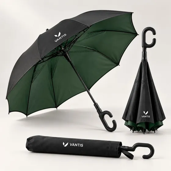Reverse Umbrella, branded with the Vantis logo